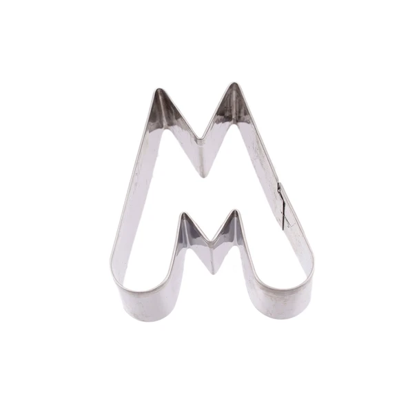 Kek Kurabiye Ve Pasta Kalıbı Metal M Harfİ Büyük Boy Alfabe 8.5 CM