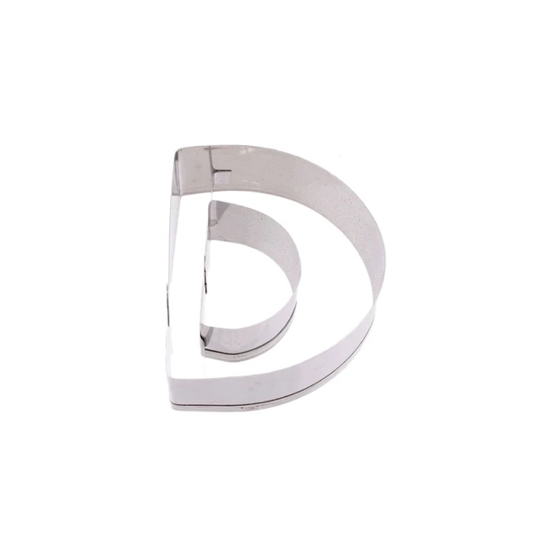 Kek Kurabiye Ve Pasta Kalıbı Metal D Harfİ Büyük Boy Alfabe 8.5 CM