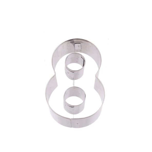 Kek Kurabiye Ve Pasta Kalıbı Metal 8 Sayı Büyük Boy Rakam 8.5 CM