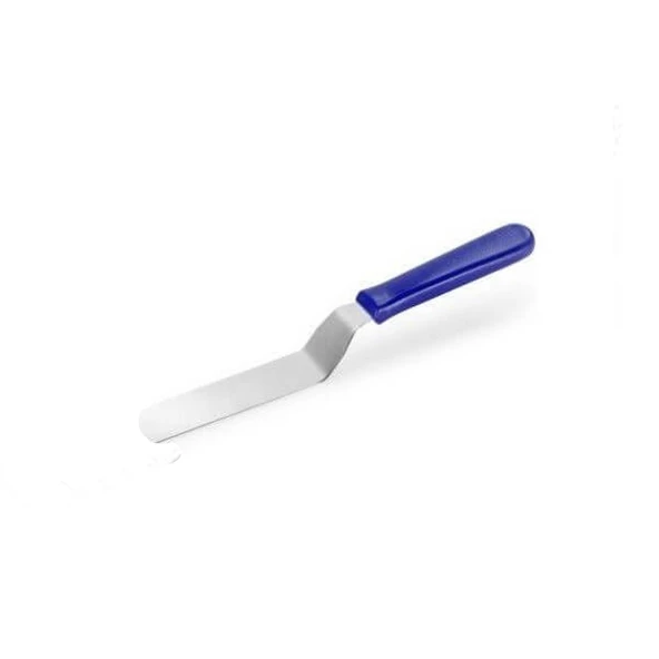 Eğik Pasta Sıvama Spatulası Oval Uçlu B10 15  CM