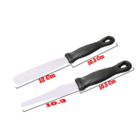 Pasta Sıvama Spatulası Oval  Ve Sivri Uçlu 2 Li Set - 2