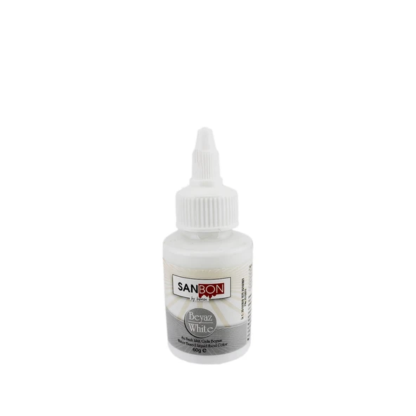 Su Bazlı Likit Sıvı Gıda Boyası  60 GR  Beyaz