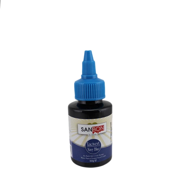 Su Bazlı Likit Sıvı Gıda Boyası  60 GR  Lacivert