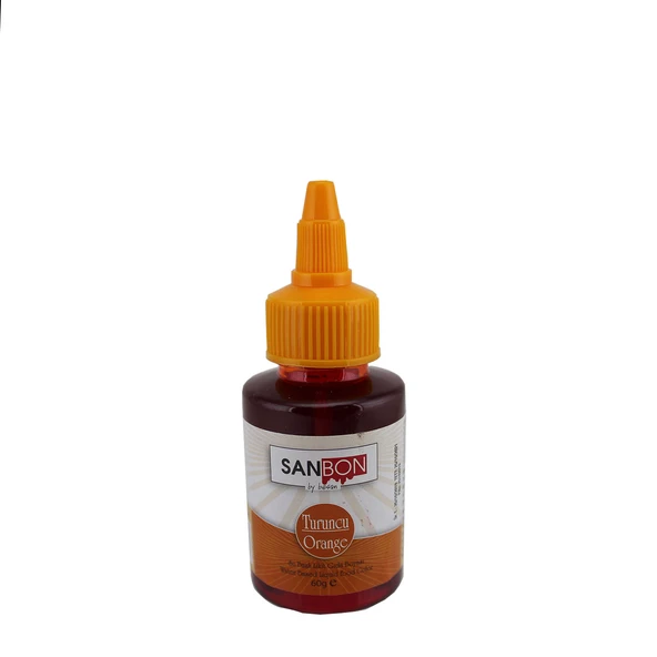 Su Bazlı Likit Sıvı Gıda Boyası  60 GR  Turuncu