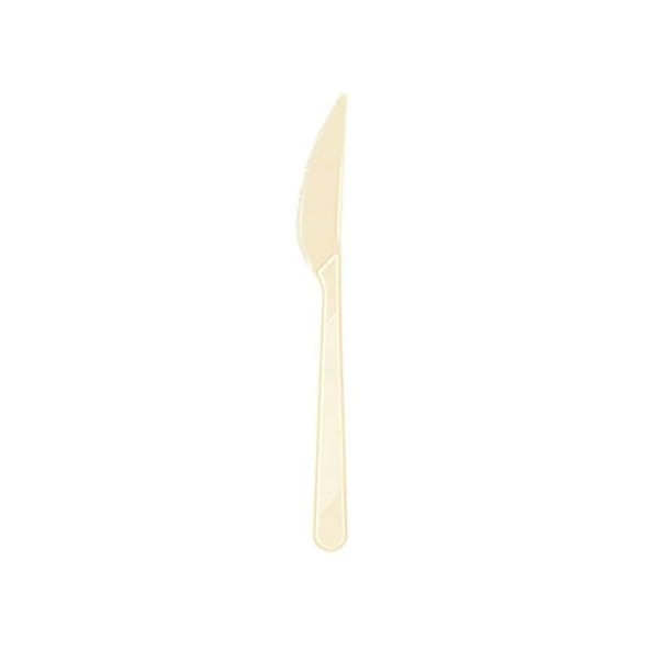 Bıçak Plastik (25 Adet)  Krem