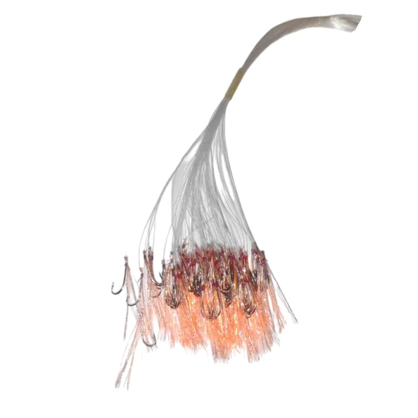 Avcı Market Turuncu UV 100 lü Köstek 10 Numara Çapraz İğne 0.12 Misine ürün görseli 1