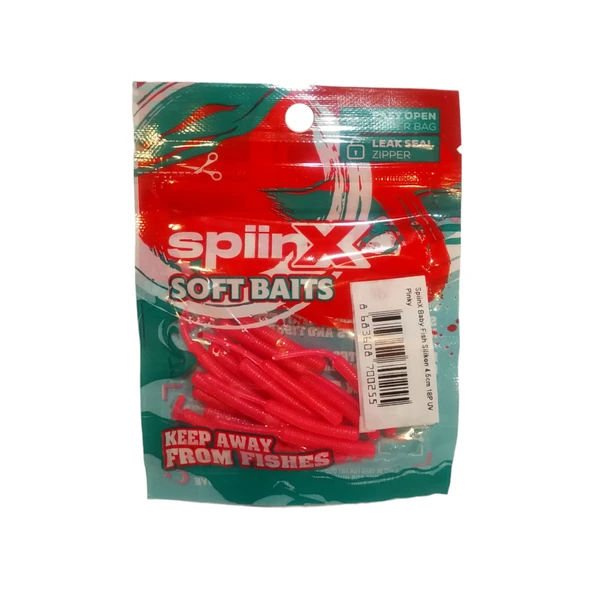 SpiinX Baby Fish Silikon 4.5cm 18P UV Pinky - 4