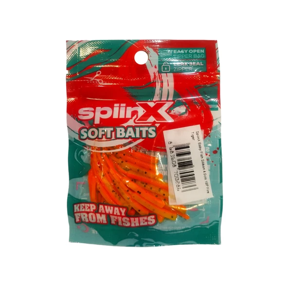 SpiinX Baby Fish Silikon 4.5cm 18P Fire Tiger ürün görseli 1