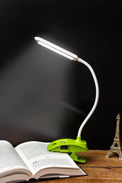 Şarjlı Masa ve Gece Lambası – 11 SMD LED, Akrobatik, Beyaz Işık, Ders Çalışma ve Kitap Okuma Lambası - 4