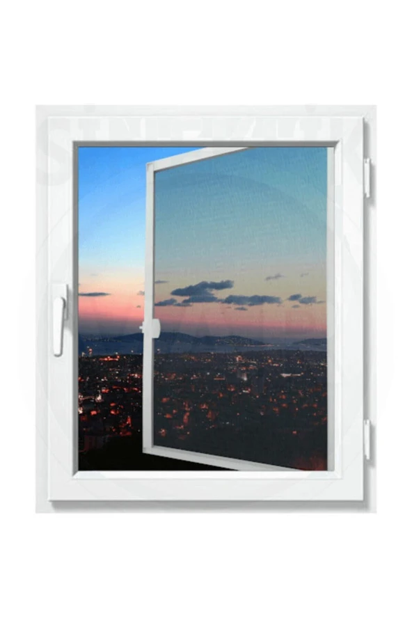 Menteşeli Pencere Sinekliği 0-70 Cm En - 0,130 Cm Boy - 2