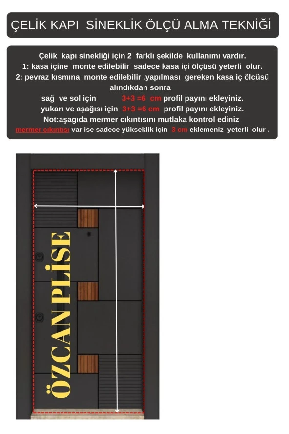 Plise Pileli Sürgülü Sineklik 0-90 X 0-210 Cm(çelik Kapı, Ahşap Kapı ,pimapen Kapı )pilise - 6