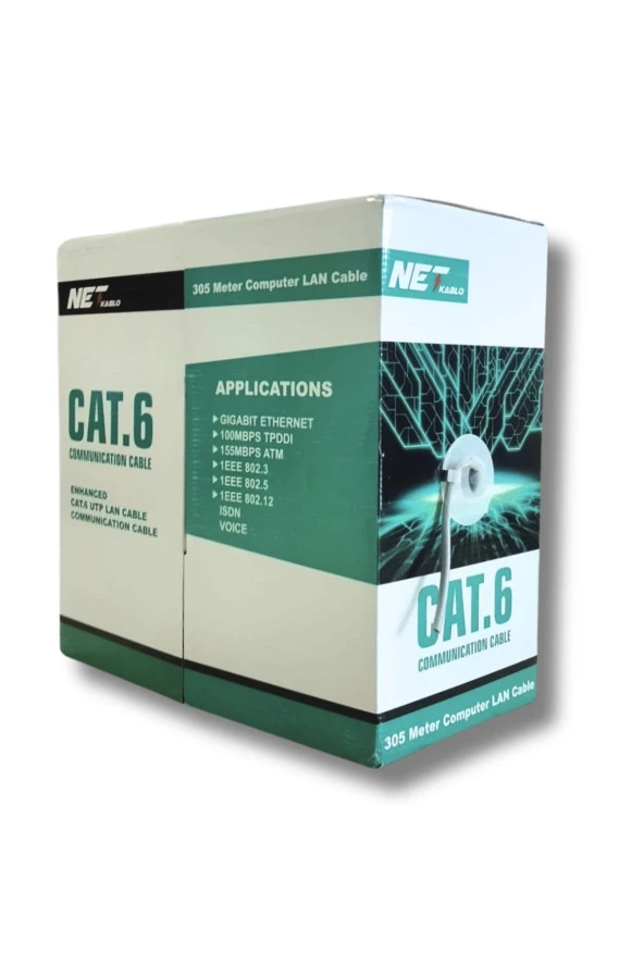 Cat6 Kablo 305 Metre Ether Kablosu Cat6 Utp - 3