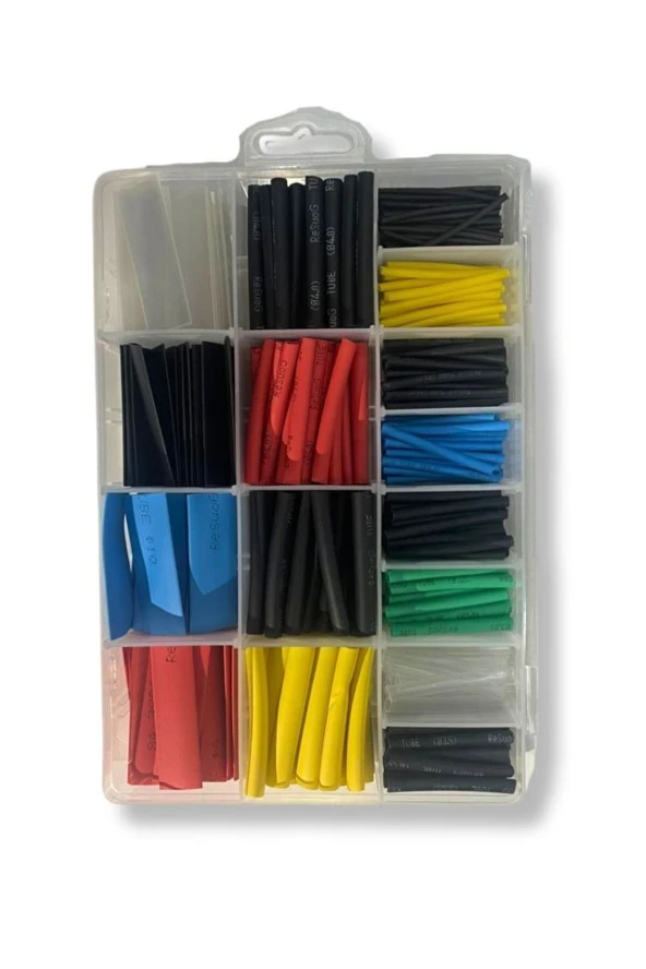 Isıyla Daralan Makaron Kablo Seti 580 Parça Kablo Tamir Kiti - 2