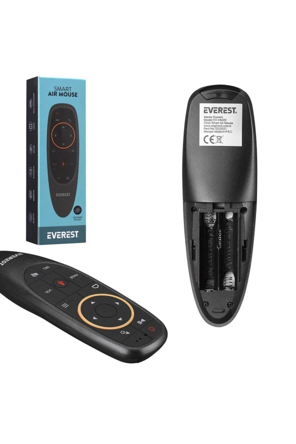 Kumanda Smart Tv Fly Air Mouse Sesli Komut Tv Box Pc Telefon Ev-hm20 - 2
