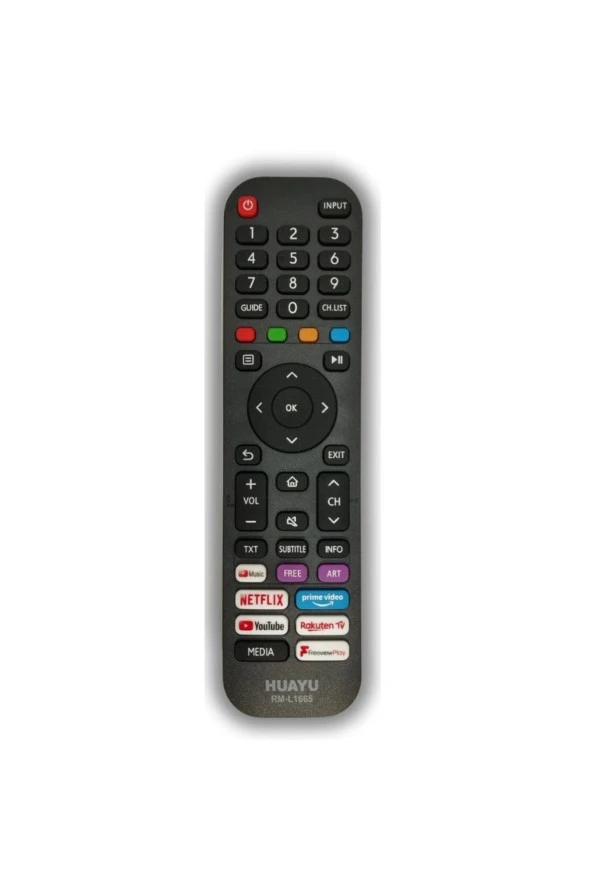 Hisense Tv Kumandası Netflıx-prıme Vıdeo- Youtube Tuşlu Uyumlu Lcd-led Tv Kumanda