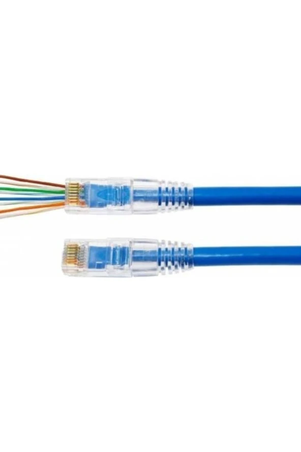 Yeni Nesil Jak Cat5/cat6 Rj45 Konnektör 100 Lü Paket Cat6 Ez Plug - 2