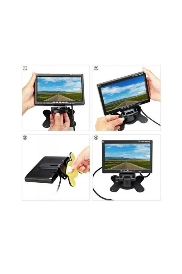 7 Inç Lcd Araç Monitör Geri Vites Kamerası Uyumlu - 5