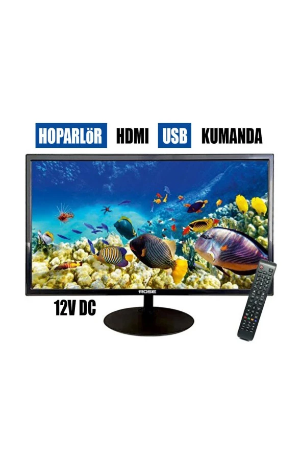 Rose  cm-122 22" 55 Ekran 12V Full HD Karavan - Tekne - Yat Led Monitör TV - 2