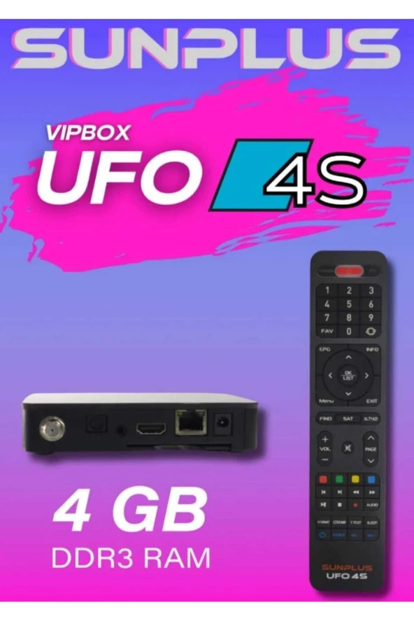 Sunplus Vipbox Ufo 4s Uydu Alıcısı - 2