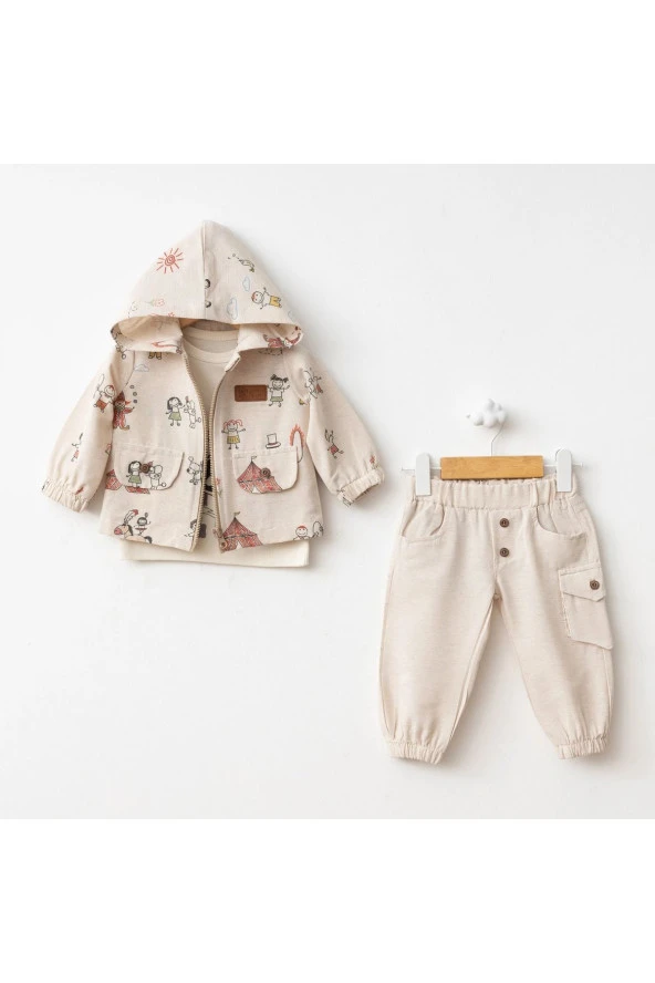 Çadır Baskı Montlu Takım Kırmızı ürün görseli 1