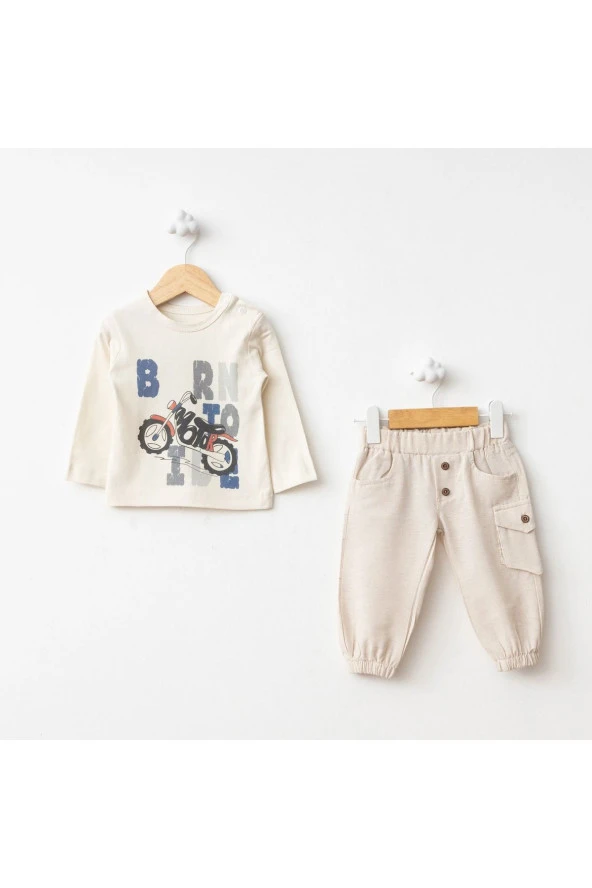 Çadır Baskı Montlu Takım Kırmızı - Resim 2