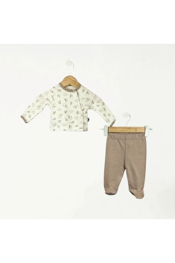 Ayıcıklı Patikli 2'Li Takım Kahverengi ürün görseli 1