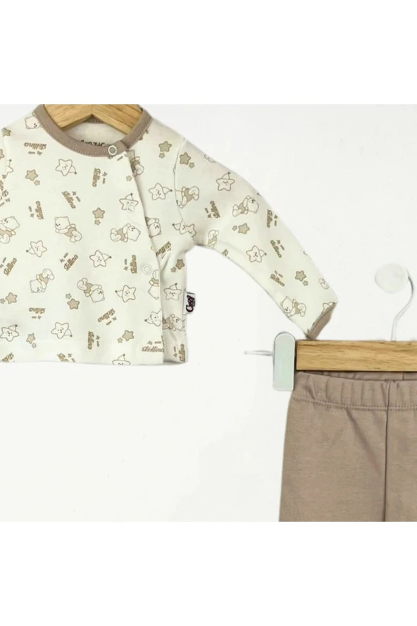 Ayıcıklı Patikli 2'Li Takım Kahverengi - Resim 2