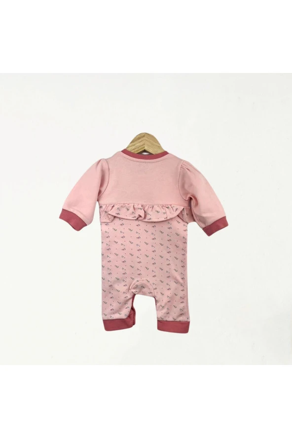 Ribanalı Patiksiz Tulum Pembe - 2