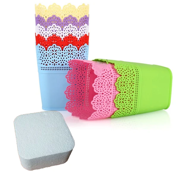 Kare Strafor Saksı İçine 9.5X9.5 CM - 3
