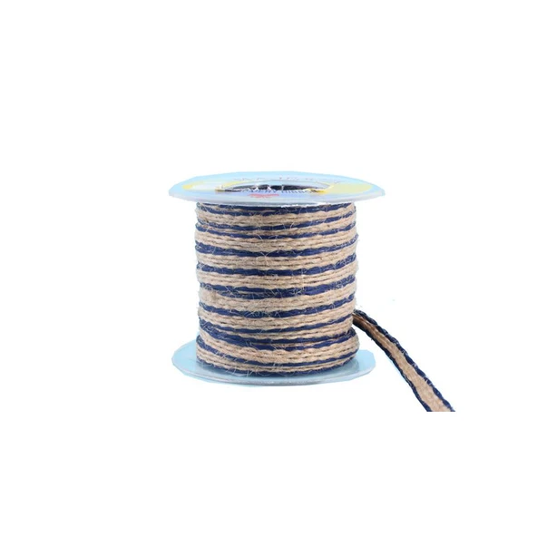 Kanaviçe Kurdele Kenarı Şeritli 1.6 Cm (10 Metre)  Mor