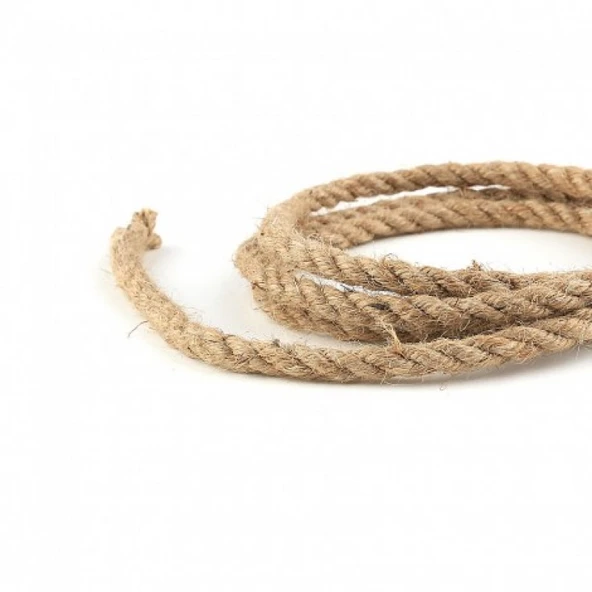 Jüt Halat Kendir 8 Mm Doğal Halat İp (10 Metre) - 2