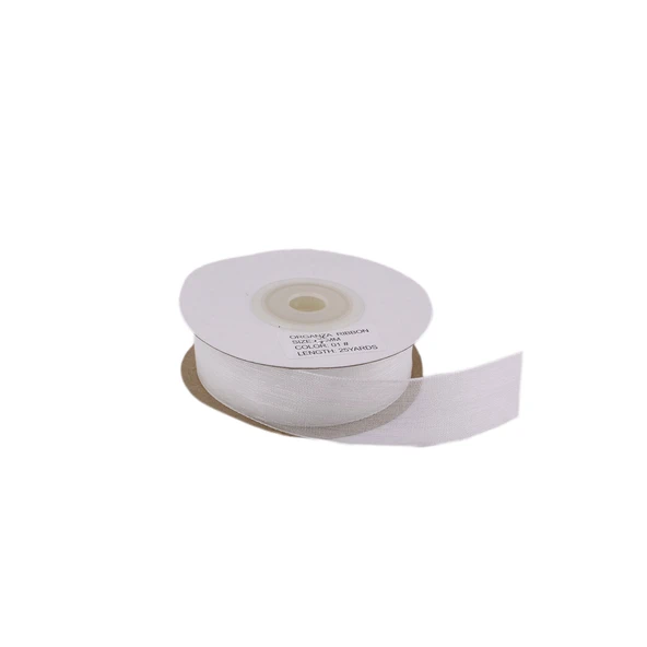 Organze Kurdele 40 MM (22 Metre)  Beyaz