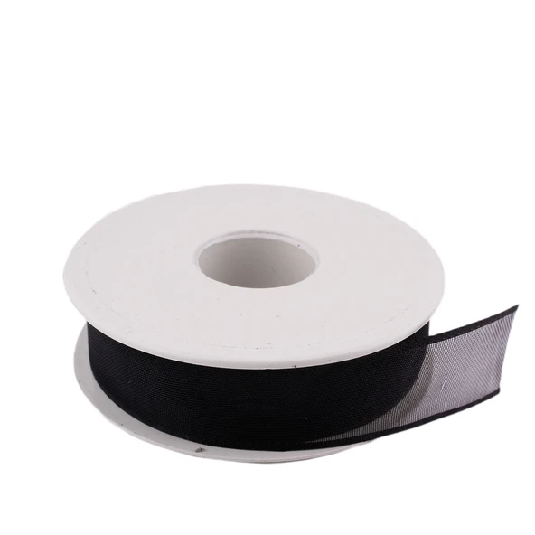 Şifon Kurdele 2.5 Cm (20 Metre)  Siyah