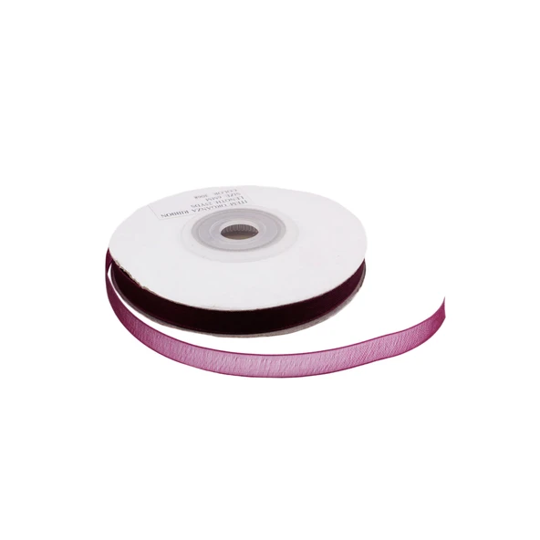 Organze Kurdele 6 MM (22 Metre)  Bordo