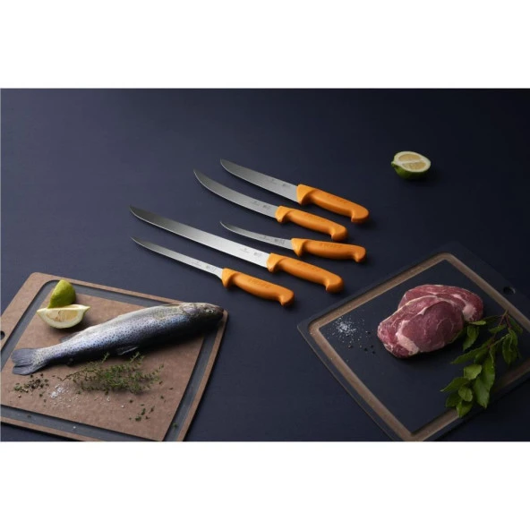 Victorinox 13cm Dar Ağız Swibo Sıyırma Bıçağı Sarı 5.8408.13 - 5