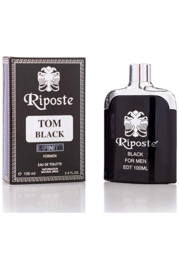 24 Saat Etkili Erkek Parfüm - Tom Black - For Men 100 ml