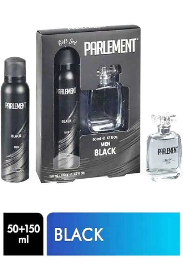 Erkek Parfüm 50  ml  Deodorant 150 ml Classic Black Men