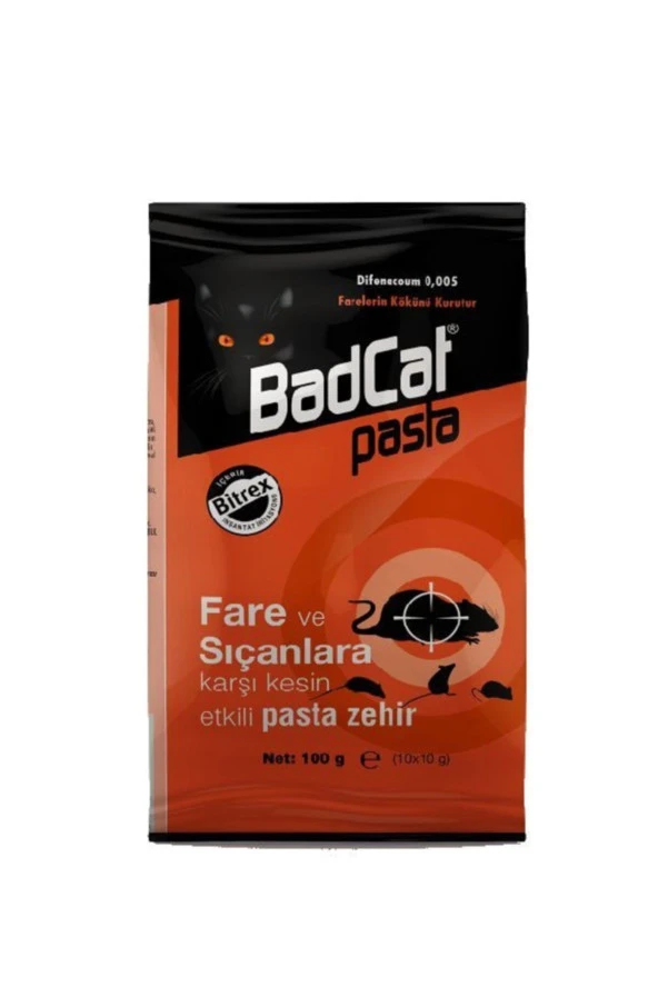 Badcat Pasta Fare Zehri 100 Gr 5 Adet (pasta Formunda Fare Zehiri)