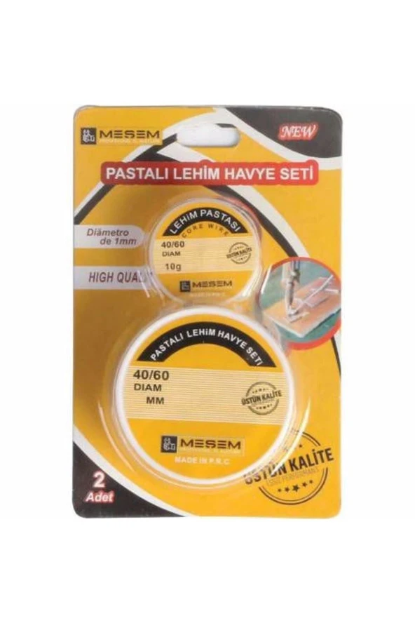 4140-meşem 40/60 Pastalı Lehim Havye Seti 50+10 Gram