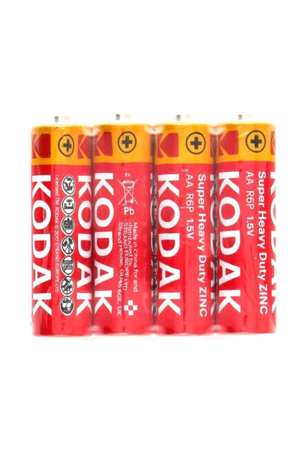 Kodak AA Pil Super Heavy Duty Çinko Karbon Kalem Pil 60 adet