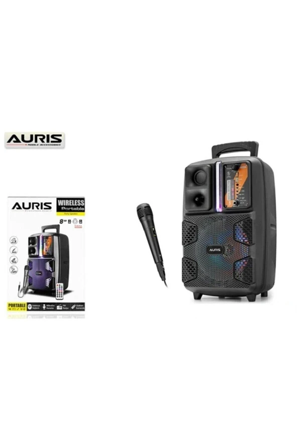 Aurıs Karaoke Bluetooth Lu Flash Bellek Hoparlör