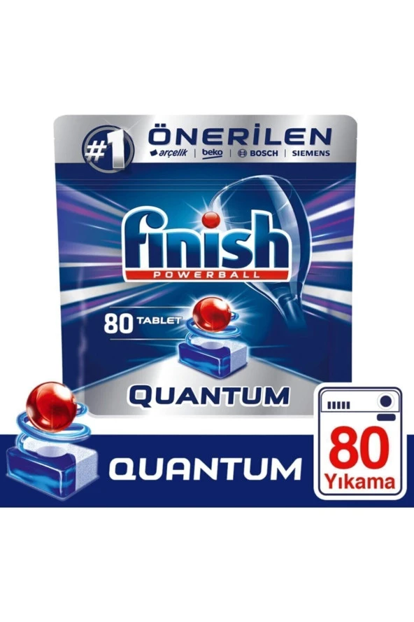 Quantum Bulaşık Makinesi Deterjanı 80 Tablet Limon