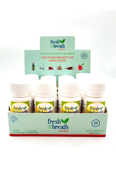fresh breath Ağız Kokusu Önleyici, Nefes Temizleyici Kapsül 25li (SOĞAN, SARIMSAK KOKU YOK EDİCİ)%100 Doğal - Resim 7