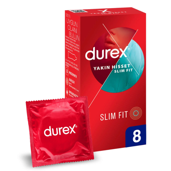 Durex Yakın Hisset Slim Fit 8li