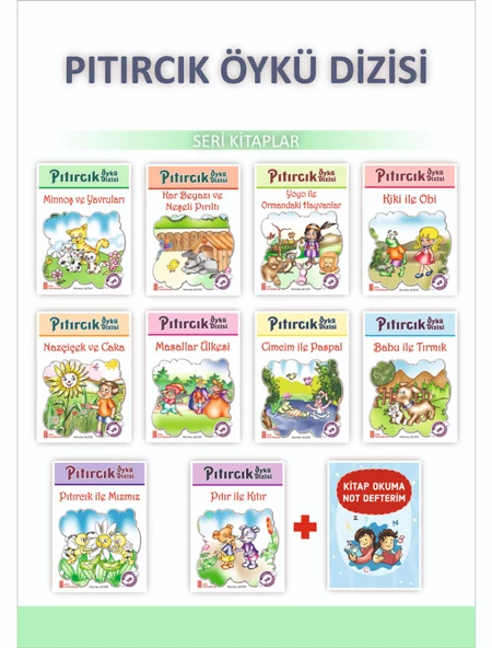 1.ve 2.Sınıflar İçin Pıtırcık Öykü Dizisi + Kitap Okuma Not Defteri ürün görseli 1