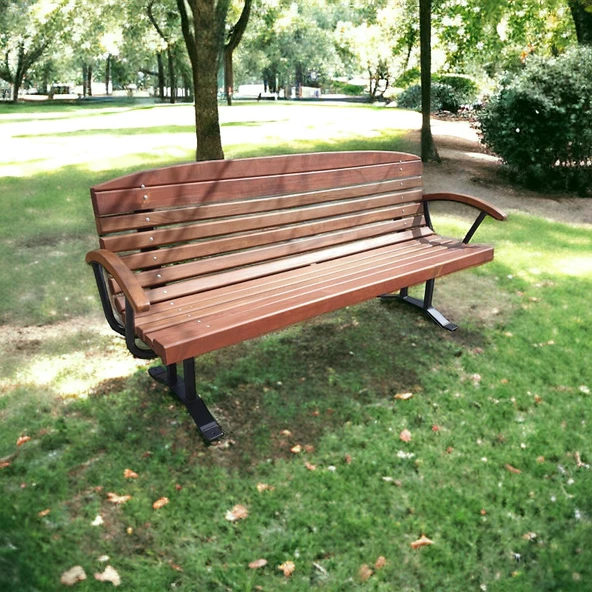 Dış Mekan Oturma Bankı Kolçaklı 190cm - 6