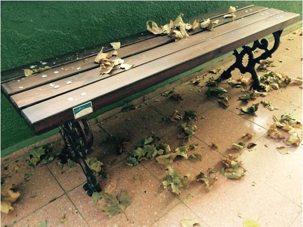 Motifli Döküm Oturma Bankı Arkalıksız 145cm - 3