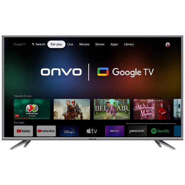 Onvo 65OV9000U 65'' 164 Ekran Uydu Alıcılı 4K Ultra HD Google Smart LED TV