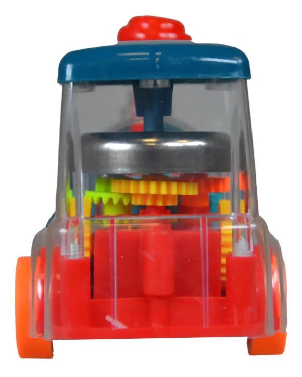 Ctoy Işıklı Sesli Şeffaf Tren Mavi - 3