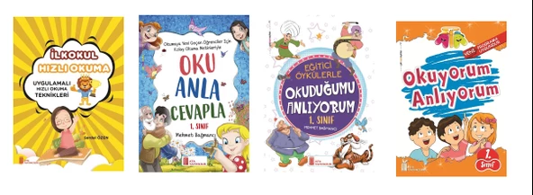 Ata 1.Sınıf Hızlı Okuma Seti (4 Kitap)